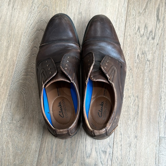 Clarks Men's Whiddon Cap Oxford Dark Brown Lace Up Dress Shoe Size 9.5 - Picture 5 of 7